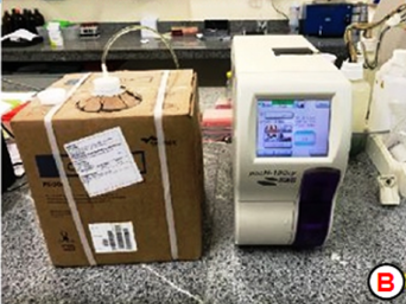 Analisador automático de células sanguíneas pocH 100iv